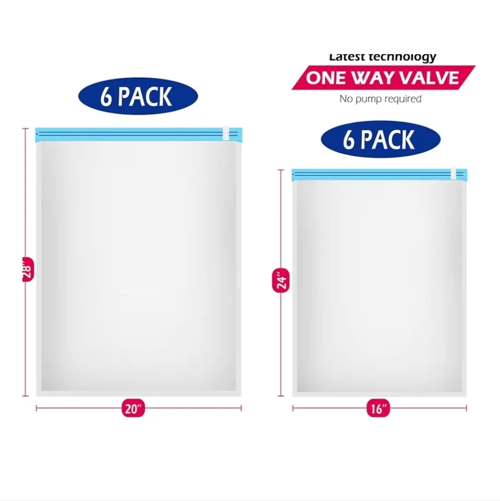 Travel Storage Bags, 12 Count